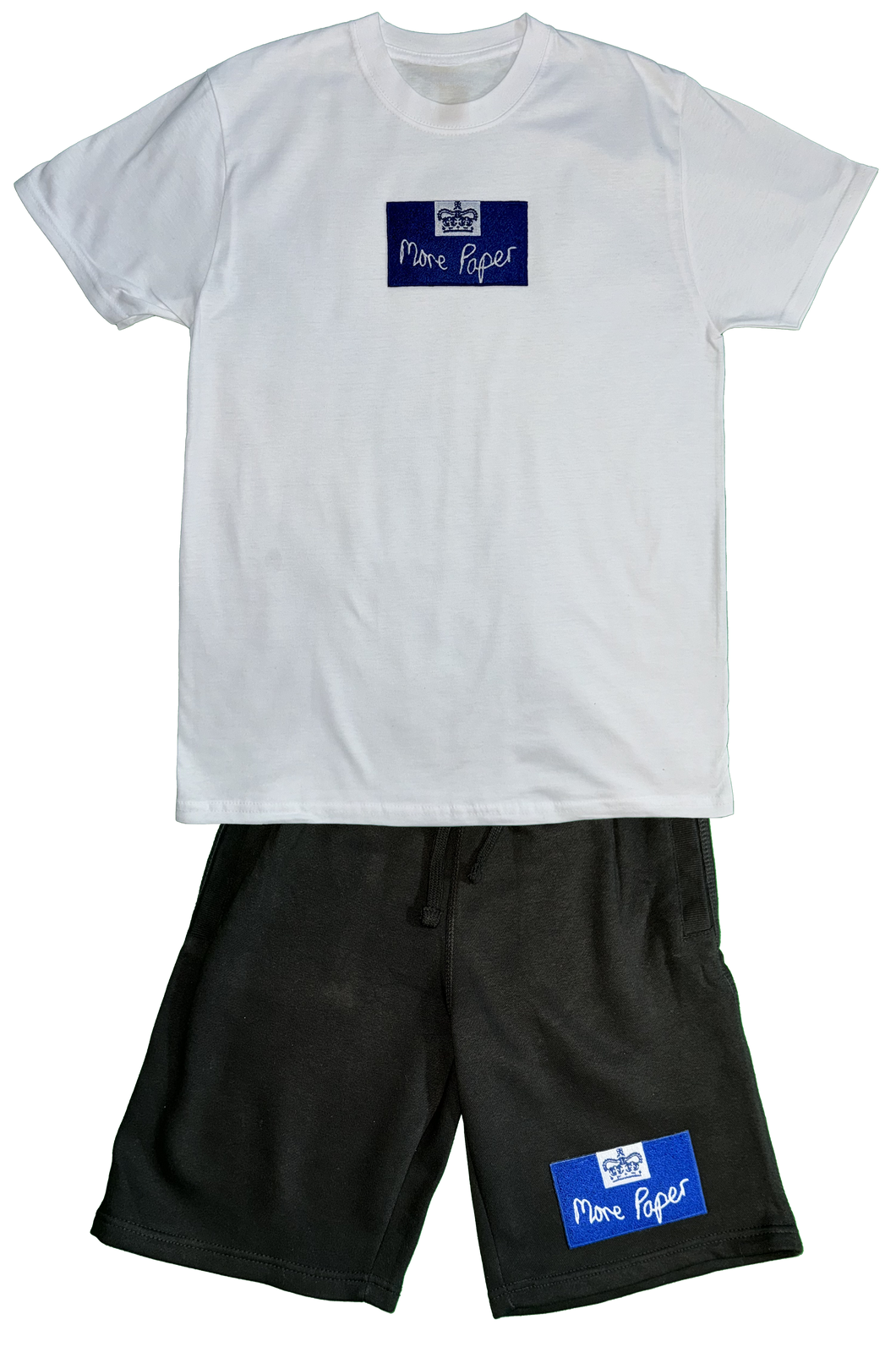 HMPaper T-Shirt and Shorts Set White/Black