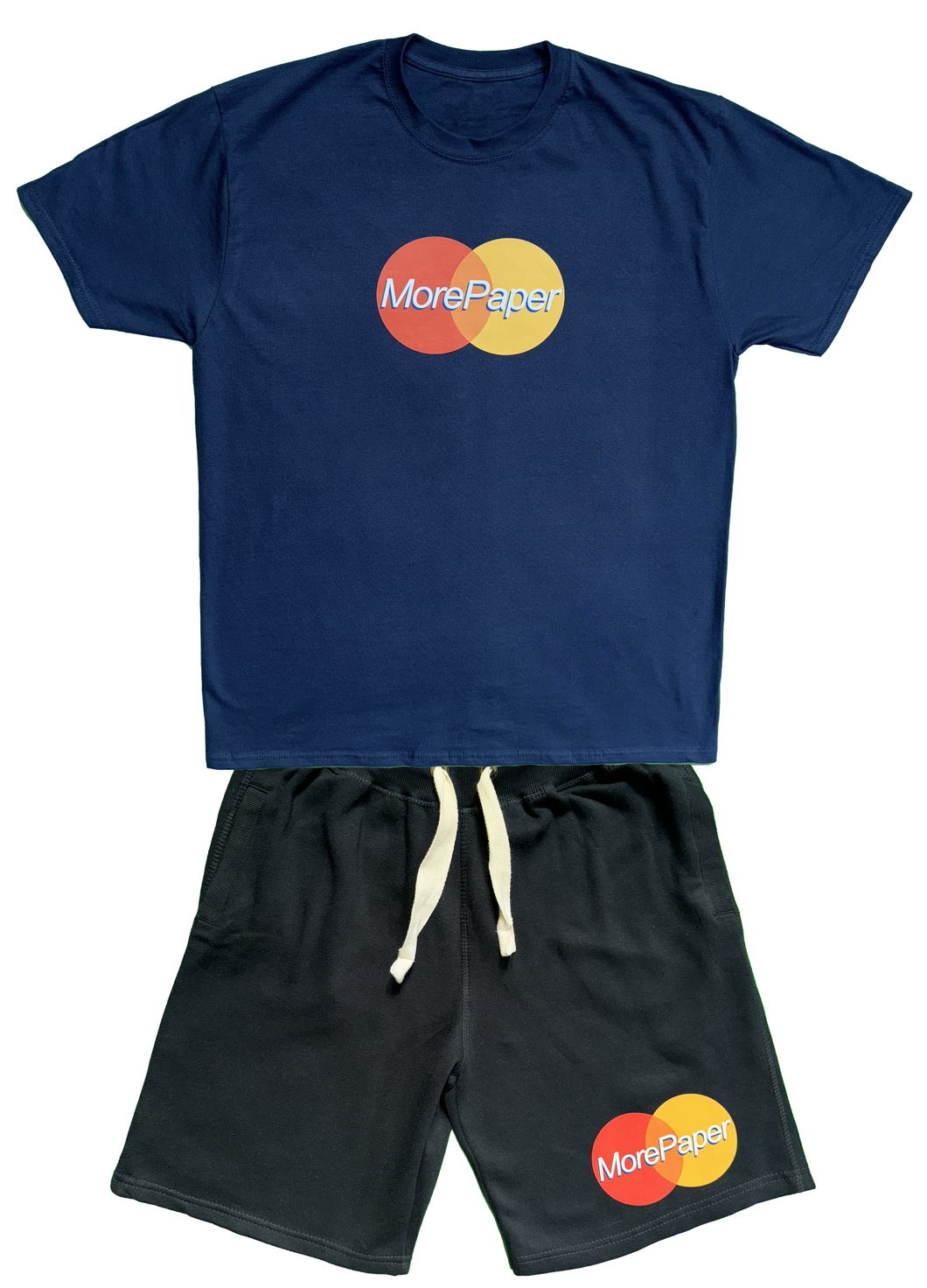 MasterPaper T-Shirt and Shorts Set Navy