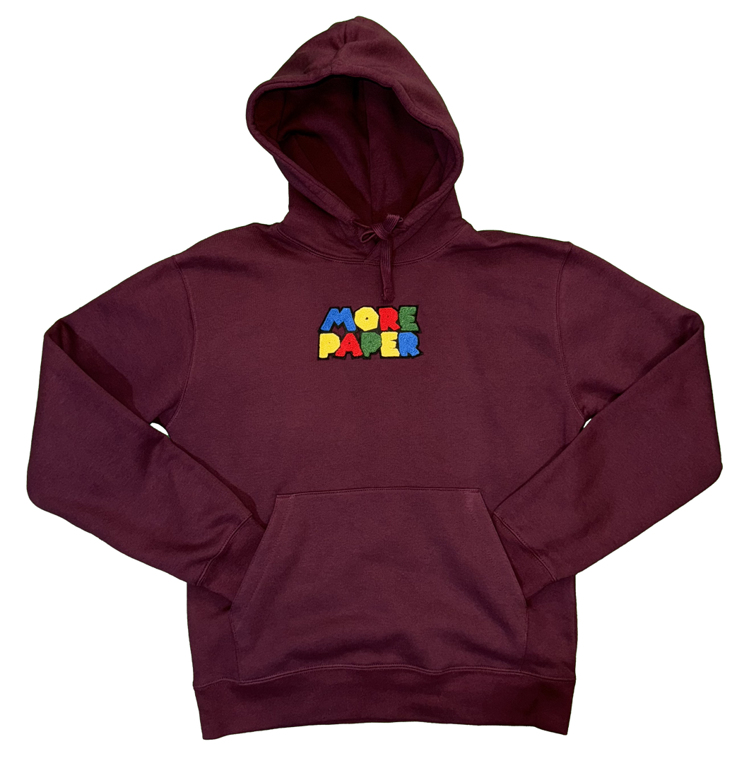 SuperPaper Hoodie Burgundy