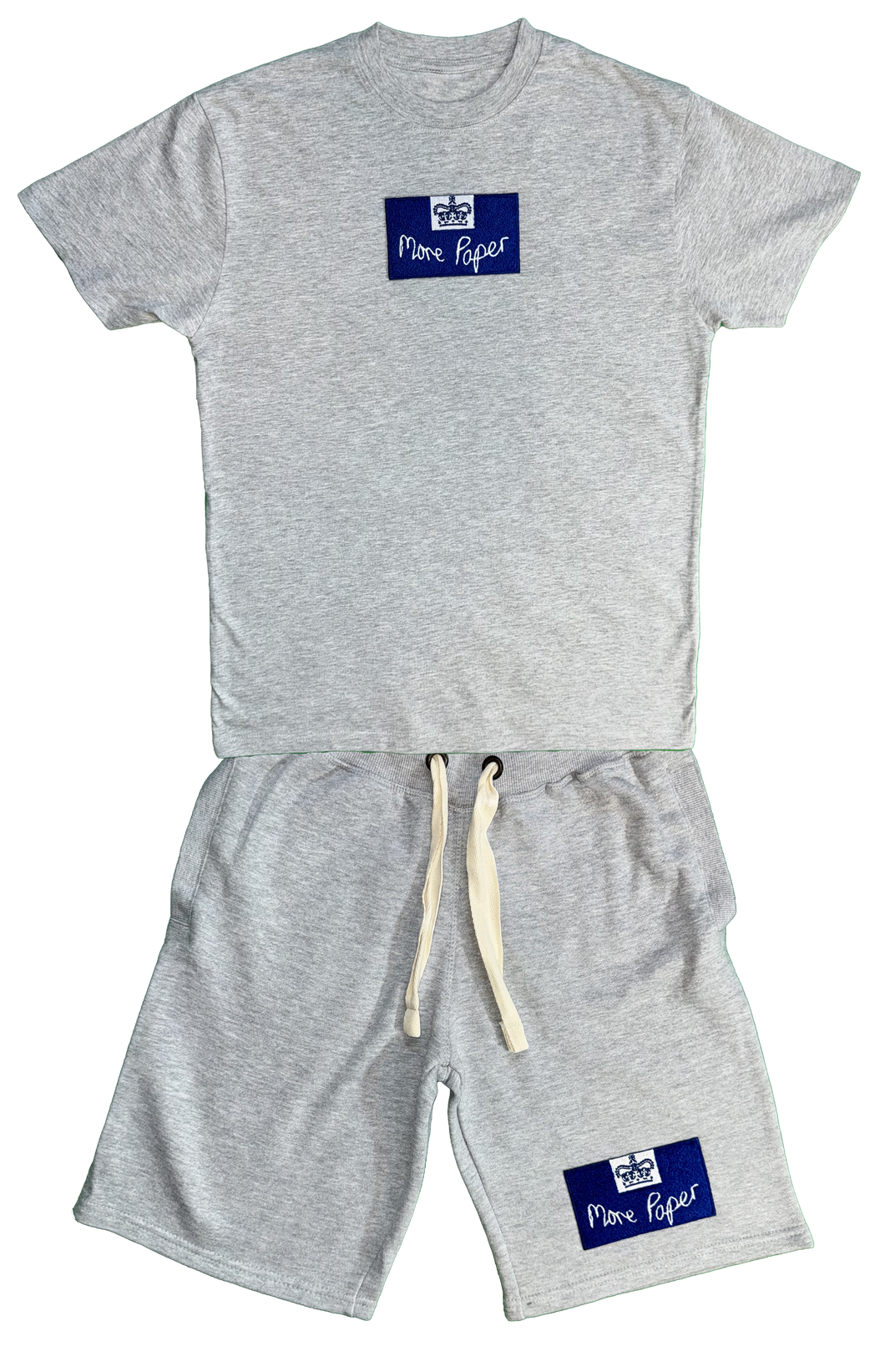 HMPaper T-Shirt and Shorts Set Grey