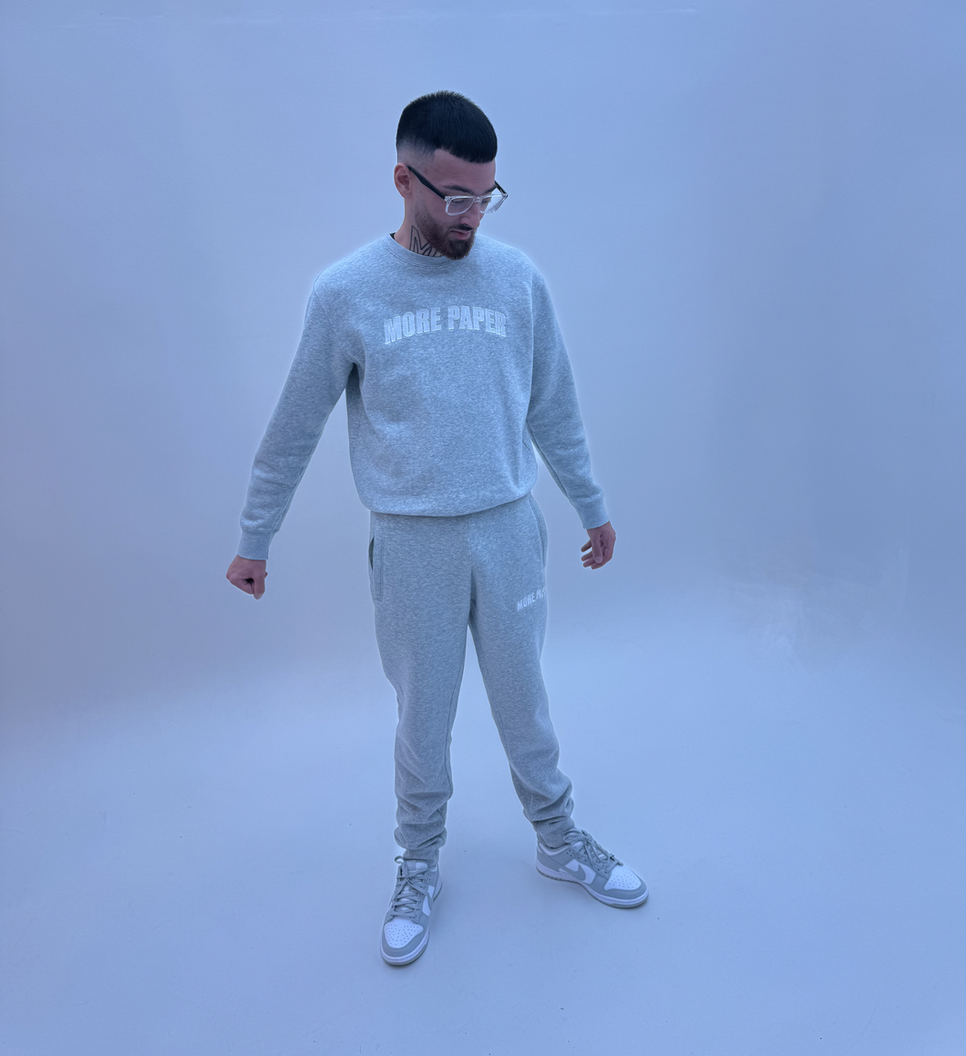 More Paper Embroidery Tracksuit (Sweatshirt) Grey