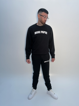 Load image into Gallery viewer, More Paper Embroidery Tracksuit (Sweatshirt) Black
