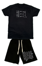 Load image into Gallery viewer, IWNC Fraud T-Shirt and Shorts Set Black
