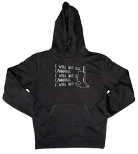 Load image into Gallery viewer, IWNS Cannabis Hoodie Black
