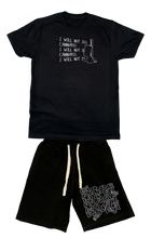 Load image into Gallery viewer, IWNS Cannabis T-Shirt and Shorts Set Black
