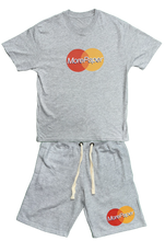 Load image into Gallery viewer, MasterPaper T-Shirt and Shorts Set Grey
