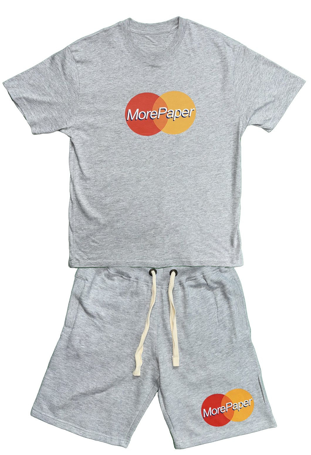 MasterPaper T-Shirt and Shorts Set Grey