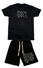 Load image into Gallery viewer, IWNC Tax Evasion T-Shirt and Shorts Set Black
