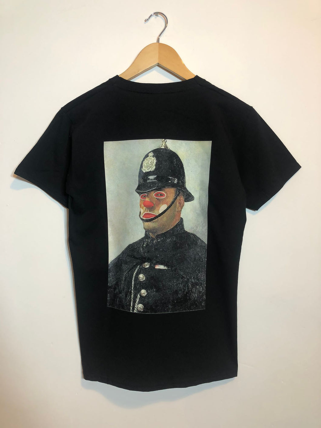 Policeman Clown T-shirt Black