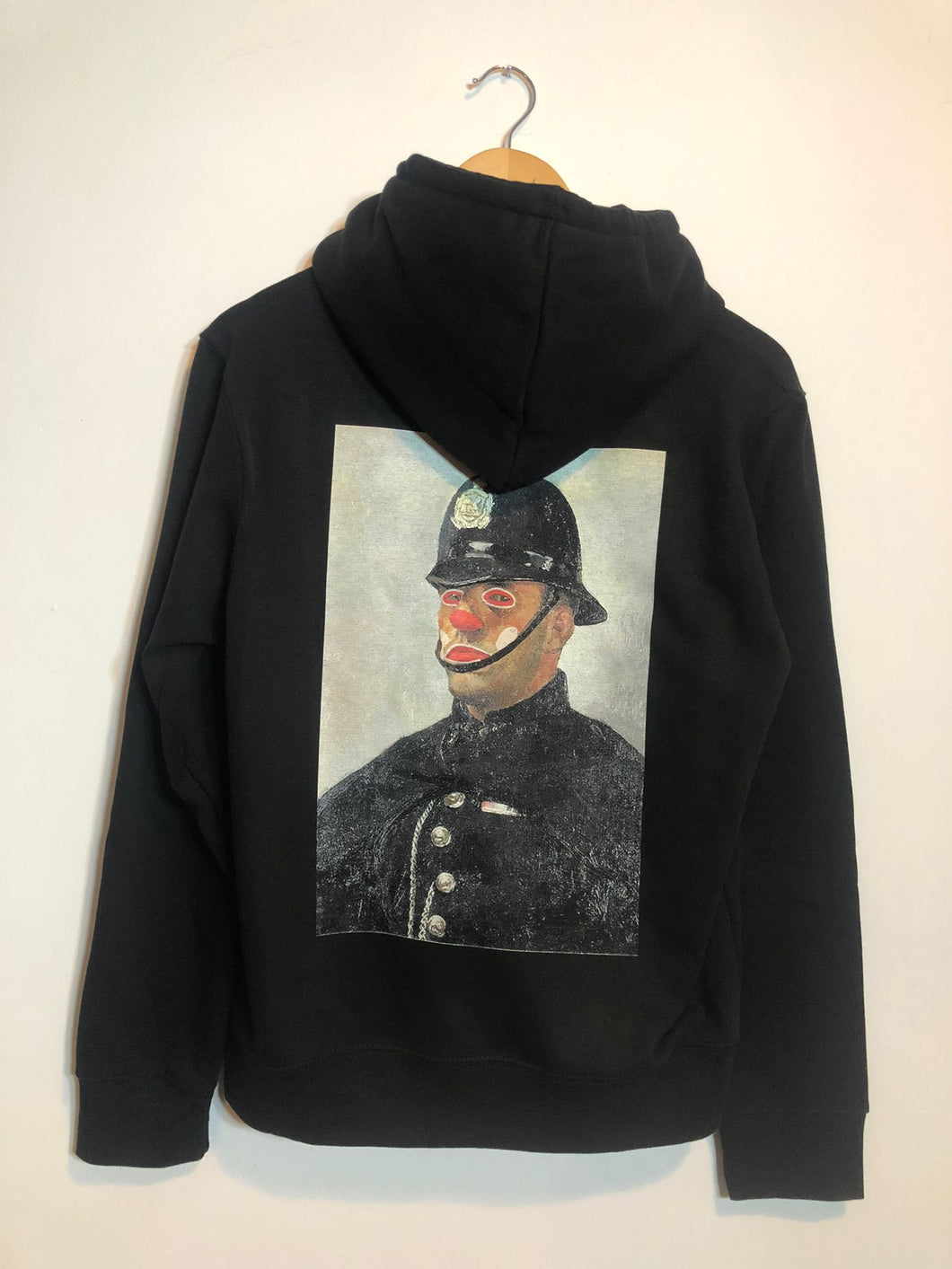 Policeman Clown Hoodie Black