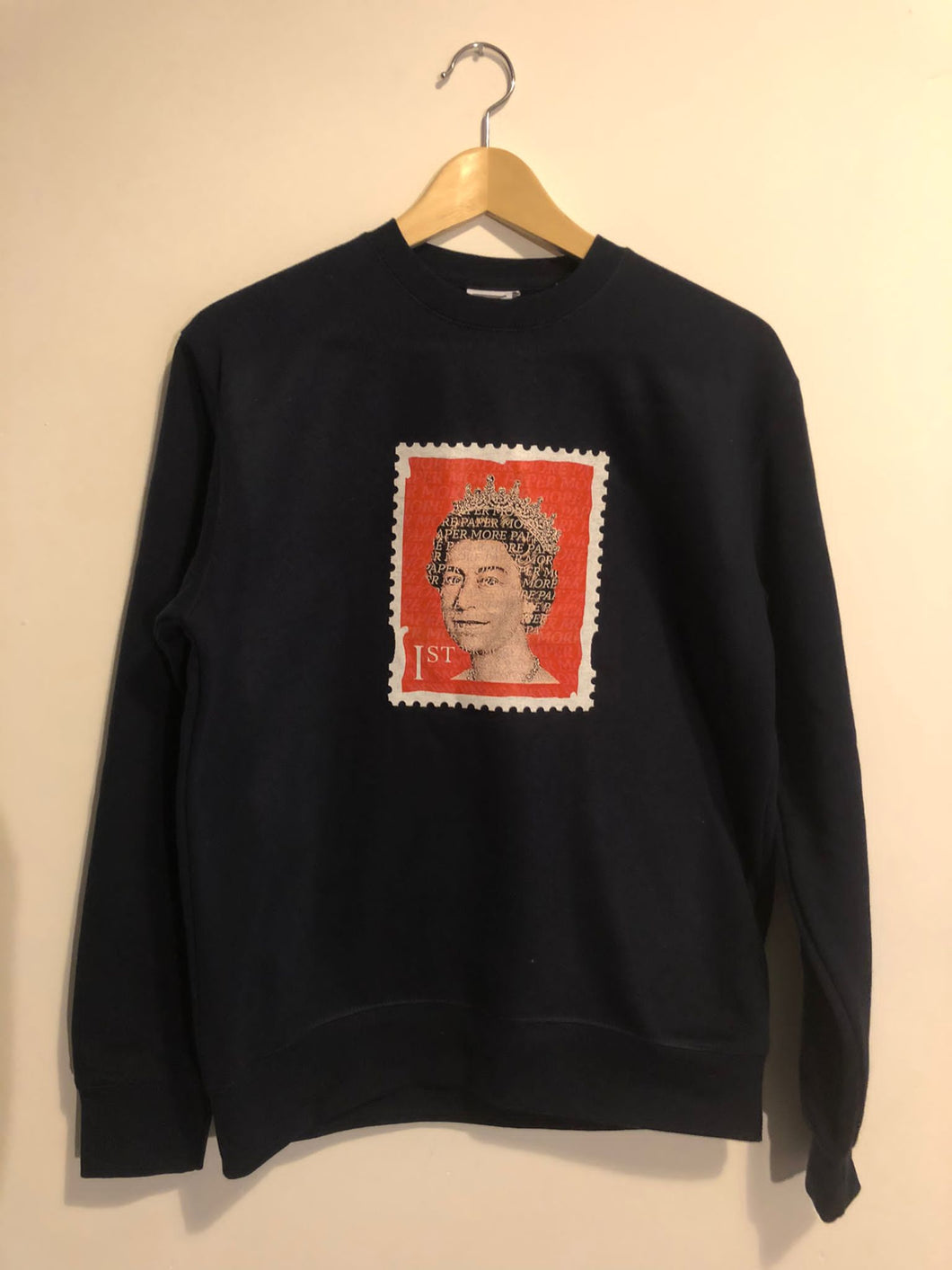 More Paper Stamp Sweatshirt Navy